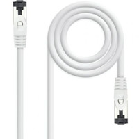 CABLE DE RED LATIGUILLO SSTP CAT8.1 AWG26 0.30 M BLANCO NANOCABLE