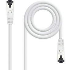 CABLE DE RED LATIGUILLO SSTP CAT8.1 AWG26 0.30 M BLANCO NANOCABLE