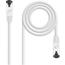 CABLE DE RED LATIGUILLO SSTP CAT8.1 AWG26 0.50 M BLANCO NANOCABLE