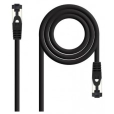 CABLE DE RED LATIGUILLO SSTP CAT8.1 AWG26 2 M NEGRO NANOCABLE