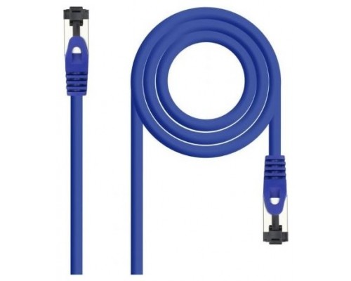 CABLE DE RED LATIGUILLO SSTP CAT8.1 AWG26 2 M AZUL NANOCABLE