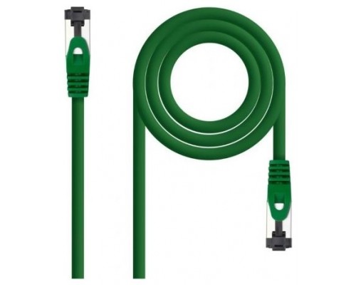 CABLE DE RED LATIGUILLO SSTP CAT8.1 AWG26 2 M VERDE NANOCABLE