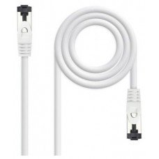 CABLE DE RED LATIGUILLO SSTP CAT8.1 AWG26 2 M BLANCO NANOCABLE