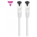 CABLE DE RED LATIGUILLO SSTP CAT8.1 AWG26 2 M BLANCO NANOCABLE