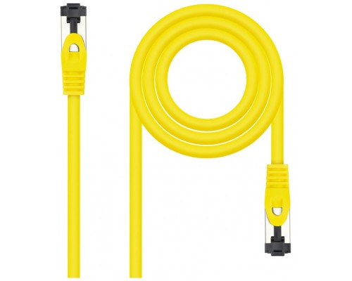 CABLE DE RED LATIGUILLO SSTP CAT8.1 AWG26 2 M AMARILLO NANOCABLE