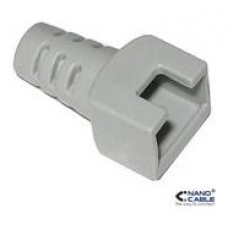 Nanocable Funda Conector RJ45 Plastico Gris 10 Und