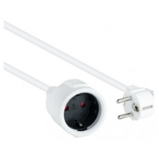Nanocable Cable Alim. Alargador schuko blanco 2 M