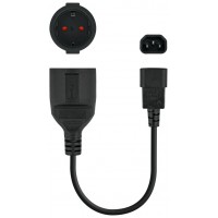 ADAPTADOR C14/M A CEE7/H 25 CM NANOCABLE