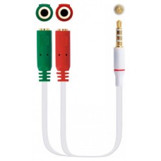 Nanocable Cable Ad AudioJack 3.5 4Pin-2x 3pin 20cm