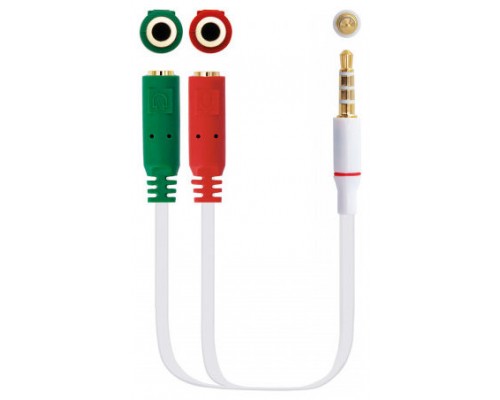 Nanocable Cable Ad AudioJack 3.5 4Pin-2x 3pin 20cm