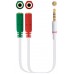 Nanocable Cable Ad AudioJack 3.5 4Pin-2x 3pin 20cm