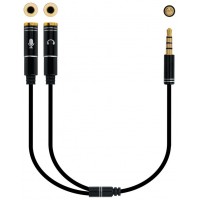 Nanocable Cable Ad AudioJack 3.5 4Pin-2x 3pin 30cm