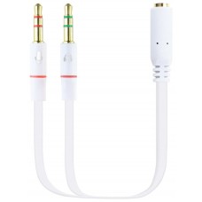 Nanocable Cable Audio Jack 3.5/H 2xJack 3.5/M 20cm