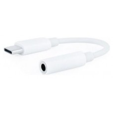 Nanocable Adaptador Audio USB-C-M a Jack-H, Blanco