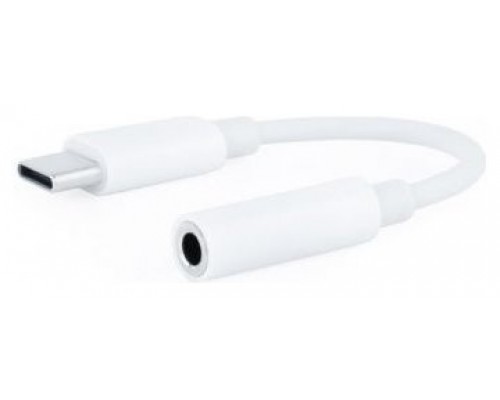 Nanocable Adaptador Audio USB-C-M a Jack-H, Blanco