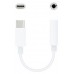 Nanocable Adaptador Audio USB-C-M a Jack-H, Blanco