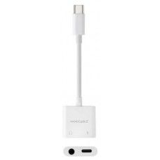 Nanocable Adaptador USB-C a Jack+USB-C/H PD 60W