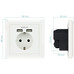 Nanocable Base de enchufe pared schuko+2USB 2.4A
