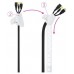 ORGANIZADOR DE CABLES FLEXIBLE 25MM 1 M BLANCO NANOCABLE