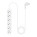 Nanocable Regleta de Enchufes 6 Tomas 1.4 m Blanco-IA1 Nanocable Regleta de Enchufes 6 Tomas 1.4 m Blanco
