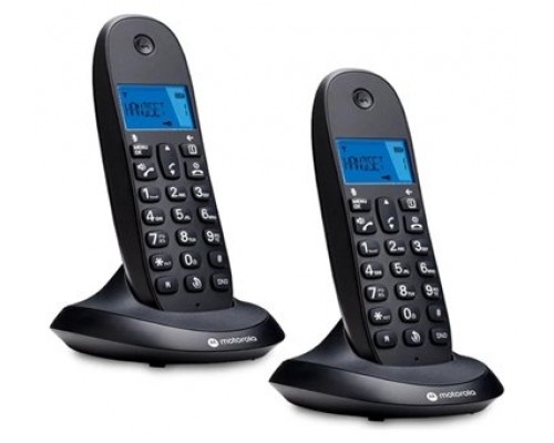 MOTOROLA C1002 CB+ Telefono DECT Negro Duo