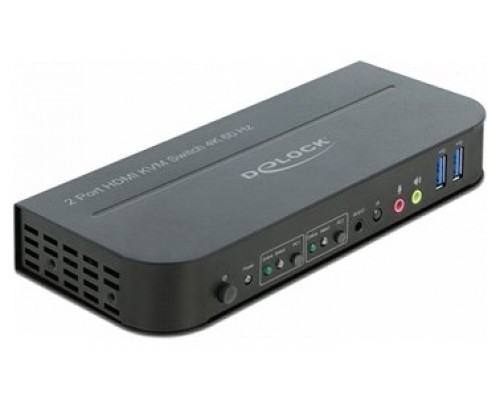 Delock Conmutador 2x HDMI KVM 4K 60 Hz con USB 3.0-IA82 Delock Conmutador 2x HDMI KVM 4K 60 Hz con USB 3.0