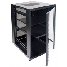 ARMARIO DE SUELO RACK 19"" 22U 800x800 PUERTA DOBLE PERFORADA