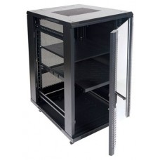 ARMARIO DE SUELO RACK 19"" 22U 600x800 PUERTA CRISTAL