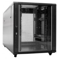 ARMARIO DE SUELO RACK 19"" 18U 600x1000 PUERTA DE CRISTAL