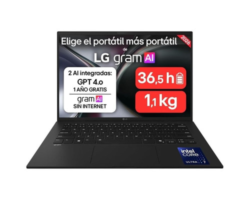LG 14ZD90U-G.AX85BN U7-355 32GB 512GB DOS 14"-IA200 LG 14ZD90U-G.AX85BN U7-355 32GB 512GB DOS 14"