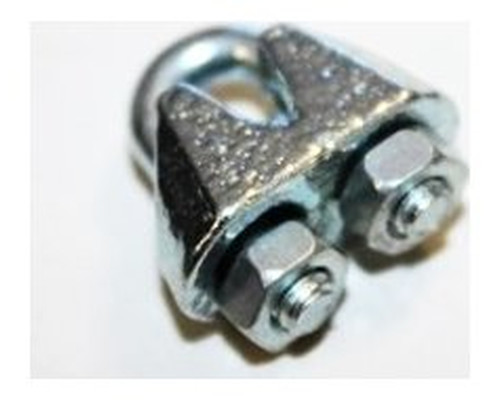 Sujeta cables recto galvanizado din 741