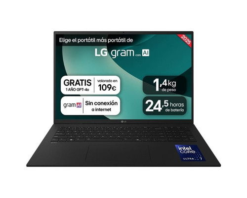 Portatil lg 17z90tl - g u7 - 258v 32gb ssd-MR199 Portatil lg 17z90tl - g u7 - 258v 32gb ssd