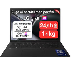 LG 17ZD90TL-G.AX85BN U7-258V 32GB 512GB DOS 17"-IA188 LG 17ZD90TL-G.AX85BN U7-258V 32GB 512GB DOS 17"