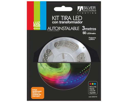 Kit tira led silver electronics 540