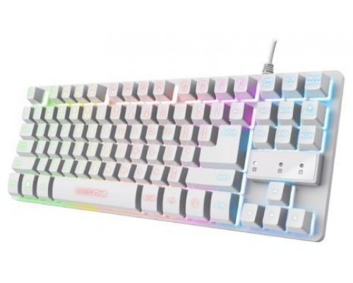 TECLADO GAMING GXT 833W THADO RGB BLANCO TRUST