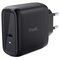 CARGADOR PARED/VIAJE USB-C 65W + CABLE USB-C MAXO NEGRO TRUST