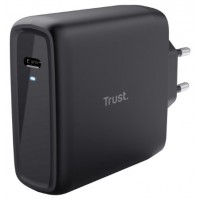 CARGADOR PARED/VIAJE USB-C 100W MAXO NEGRO TRUST