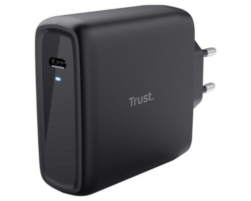 CARGADOR PARED/VIAJE USB-C 100W MAXO NEGRO TRUST