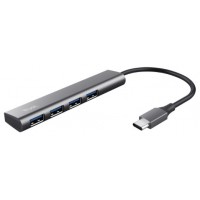 HUB HALYX ALUMINIUM USB-C Gen 1 CON 4 PUERTOS USB-A TRUST