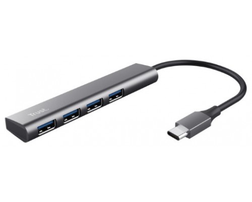 HUB HALYX ALUMINIUM USB-C Gen 1 CON 4 PUERTOS USB-A TRUST