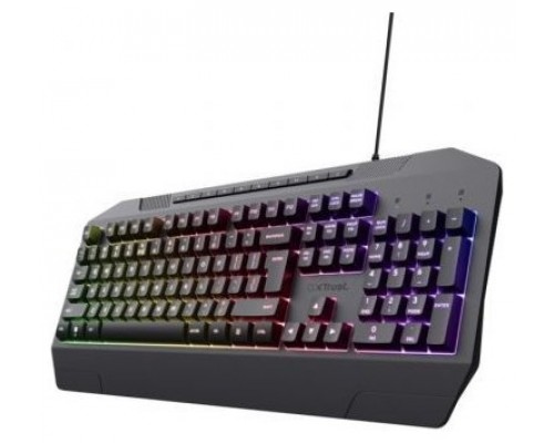 TECLADO TRUST GAMING GXT 836 EVOCX ILUMINACION LED ANTI-GHOSTING 12 TECLAS MULTI USB 249·