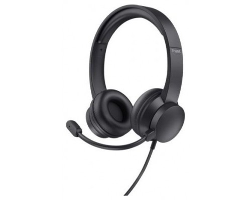 AURICULAR AYDA USB NEGRO TRUST