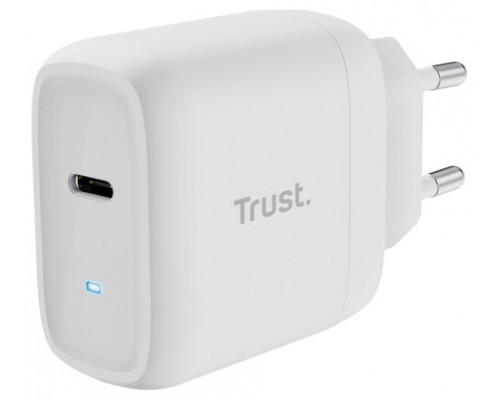 CARGADOR PARED/VIAJE USB-C 45W MAXO BLANCO TRUST