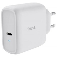 CARGADOR PARED/VIAJE USB-C 65W + CABLE USB-C MAXO BLANCO TRUST