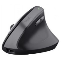 RATON OPTICO WIRELESS ERGONOMICO VERTICAL BAYO II NEGRO TRUST