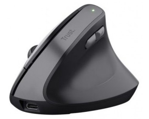 RATON OPTICO WIRELESS ERGONOMICO VERTICAL BAYO II NEGRO TRUST