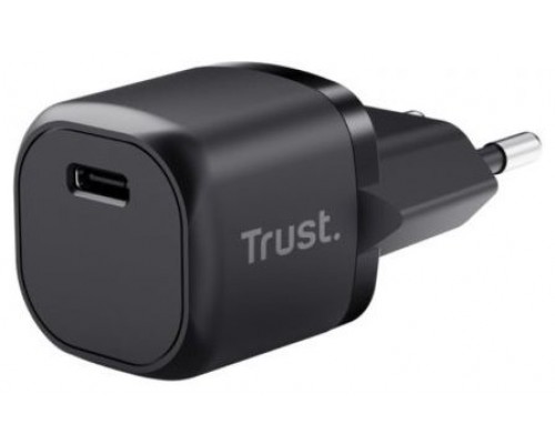 CARGADOR PARED/VIAJE ULTRARREDUCIDO USB-C PD 20W MAXO NEGRO TRUST