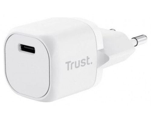 CARGADOR PARED/VIAJE ULTRARREDUCIDO USB-C PD 20W MAXO BLANCO TRUST