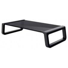 SOPORTE ELEVADOR MONTA PARA MONITOR DE CRISTAL TEMPLADO NEGRO TRUST