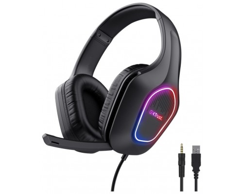 AURICULAR GAMING GXT416 ZIROX RGB NEGRO TRUST